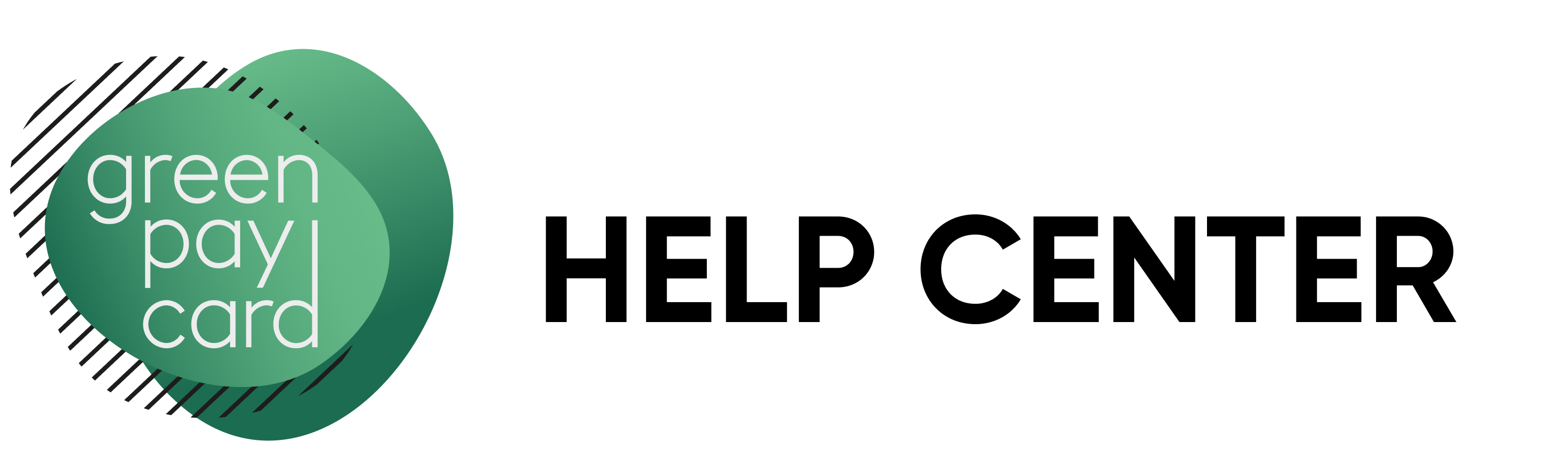 Homepage für Help Center „greenpay card “